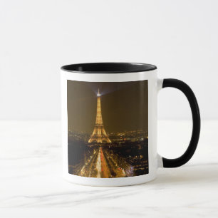 Mug France, Paris. Vue nocturne de la Tour Eiffel