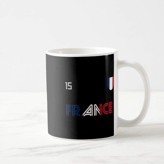 Mug France Retro Soccer French Flag  (Droite)