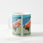 Mug France vintage : Voyage Côte d'Azur (Devant gauche)