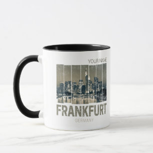 Mug Francfort Allemagne Skyline Retro Souvenir Vintage