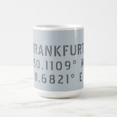 Mug Francfort Latitude Longitude (Centre)