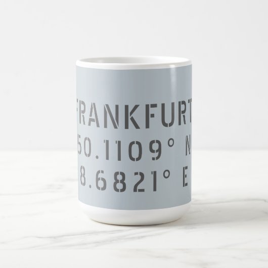Mug Francfort Latitude Longitude (Centre)