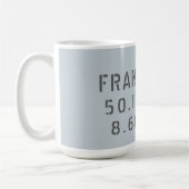 Mug Francfort Latitude Longitude (Gauche)