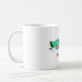 Mug Francfort skyline in watercolor (Gauche)