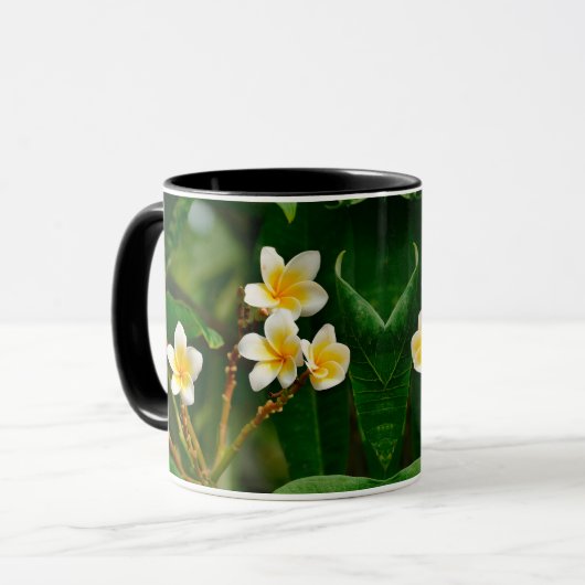 Mug Frangipani jaune (Devant gauche)