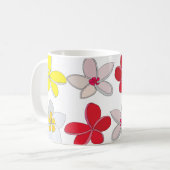 Mug Frangipani Plumeria Fleur colorée Florale (Devant gauche)