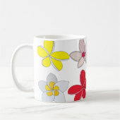 Mug Frangipani Plumeria Fleur colorée Florale (Gauche)