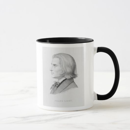 Mug Franz Liszt, gravé par Gonzenbach (Droite)