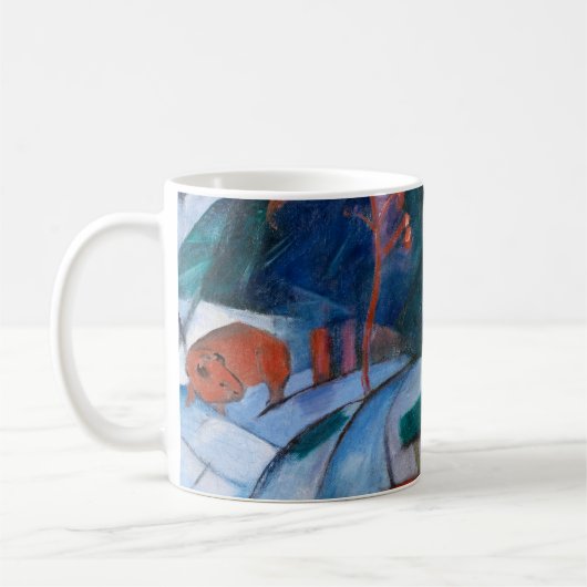 Mug Franz Marc Bison en hiver (bison rouge) (Gauche)