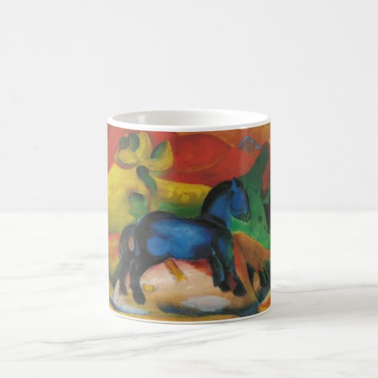 Mug Franz Marc - petite toile bleue d'huile du cheval (Centre)