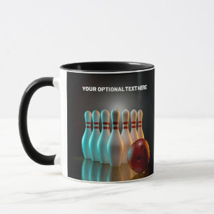 Mug Frappe de bol de nom et de texte personnalisés