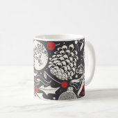 Mug Frappe De Noël : Pin De Mistletoe Sans Seamless. (Devant droit)
