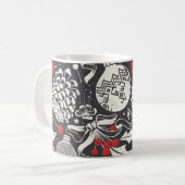 Mug Frappe De Noël : Pin De Mistletoe Sans Seamless. (Devant gauche)