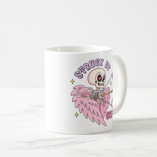 Mug Frappé Par Le Squelette Cupide (Devant droit)