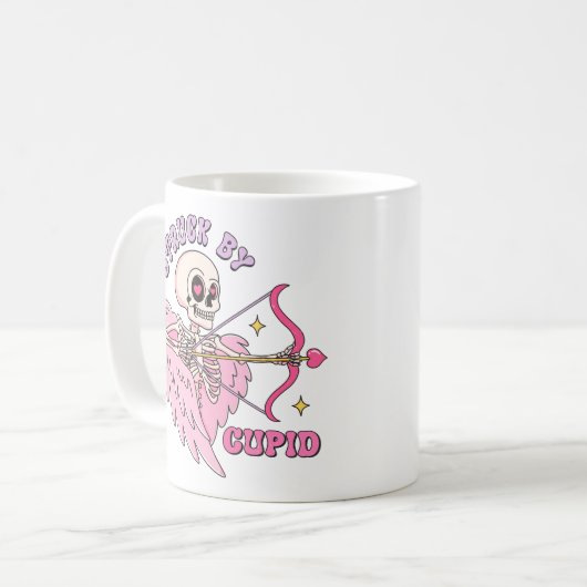 Mug Frappé Par Le Squelette Cupide (Devant gauche)