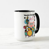 Mug Frapper la vie des cochons (Devant droit)