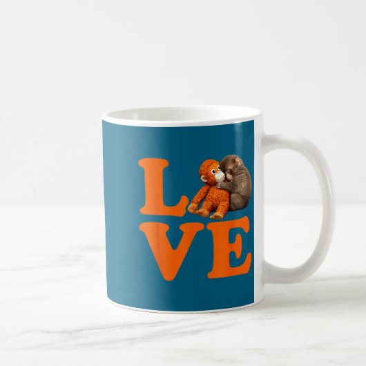 Mug Frappez le mignon singe (Droite)