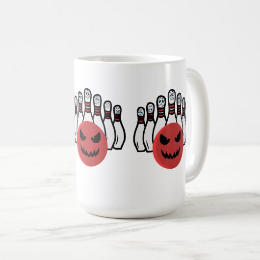 Mug Frappez Votre Amuseur De Bowling Matin (Devant droit)