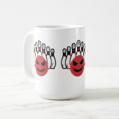 Mug Frappez Votre Amuseur De Bowling Matin (Devant gauche)