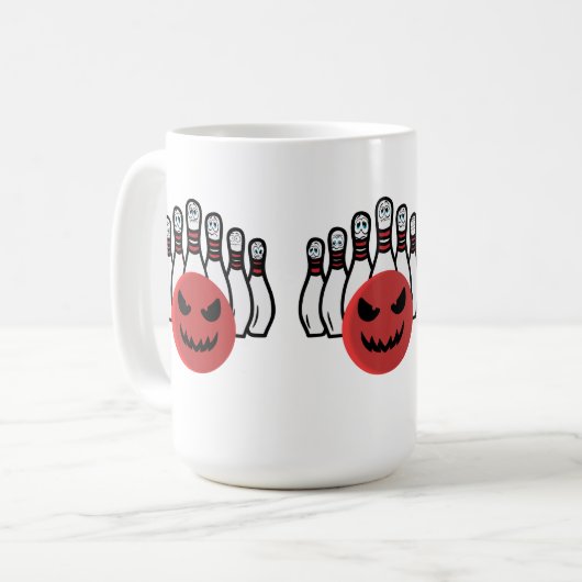 Mug Frappez Votre Amuseur De Bowling Matin (Devant gauche)