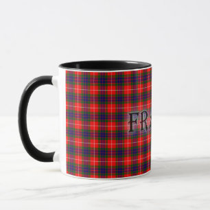 Mug Fraser Tartan avec le nom de famille