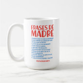 Mug Frases de Madre (Gauche)