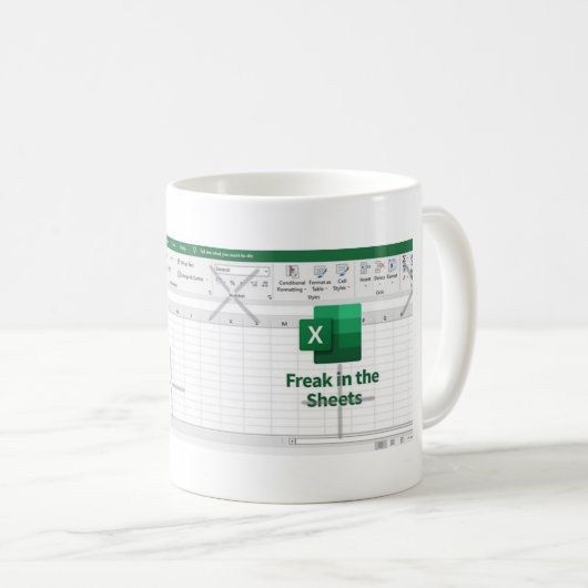 Mug freak dans les draps excel (Devant droit)