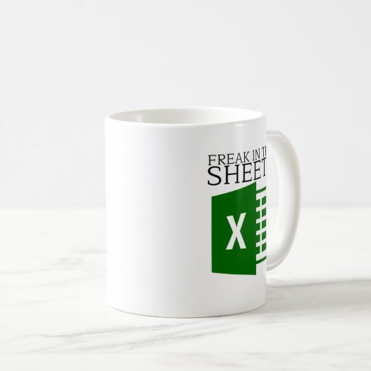 Mug Freak Dans Les Feuilles Excel (Devant droit)