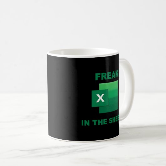 Mug Freak Dans Les Feuilles Excel (Devant droit)