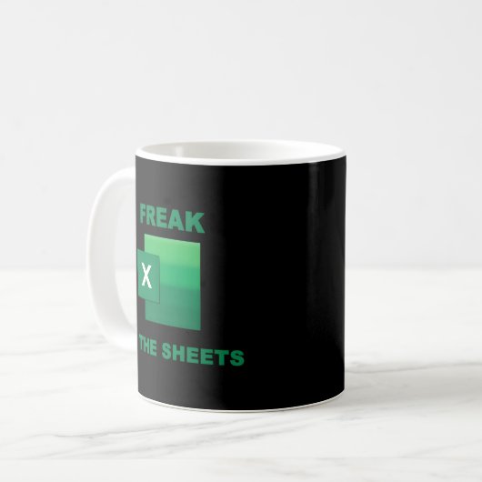 Mug Freak Dans Les Feuilles Excel (Devant gauche)