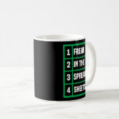 Mug Freak Dans Les Tableaux De Calcul Excel Feuille Of (Devant droit)