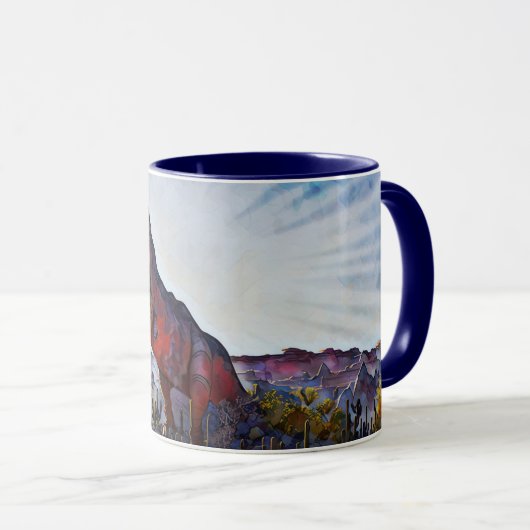 Mug Freaky Dinosaur à la Coupe d'Art du Désert (Devant droit)