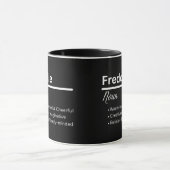 Mug Freddie Nom de Garçon Définition Personnalisée (Centre)