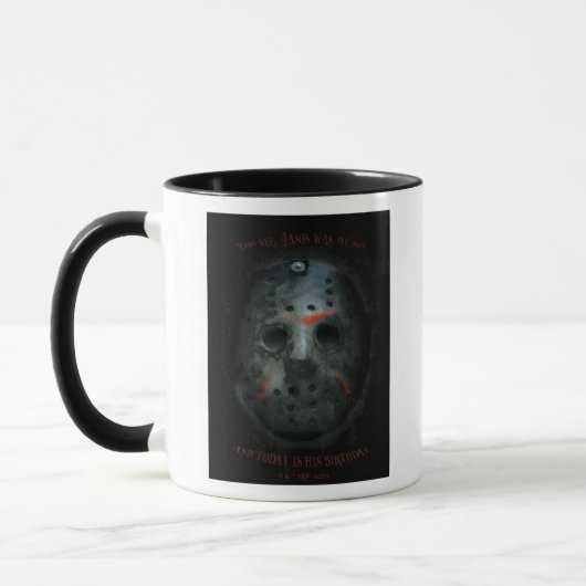 Mug Freddy contre Jason | Devis Jason Mask (Gauche)