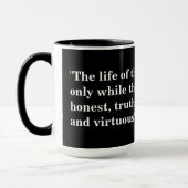 Mug Frederick Douglass Citation sur la vie de la natio (Gauche)