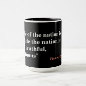 Mug Frederick Douglass Citation sur la vie de la natio (Centre)