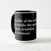 Mug Frederick Douglass Citation sur la vie de la natio (Devant gauche)