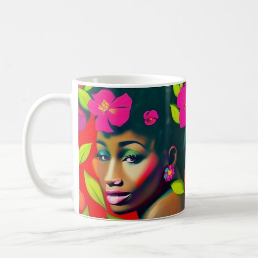 Mug Frédéricka Abstraite Africaine Américaine (Gauche)
