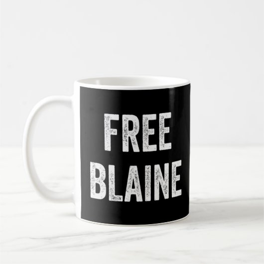 Mug Free Blaine soutient la libération de Blaine de pr (Gauche)