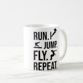 Mug Free Runner Cours Sauter Voler Répéter Parkour (Devant droit)