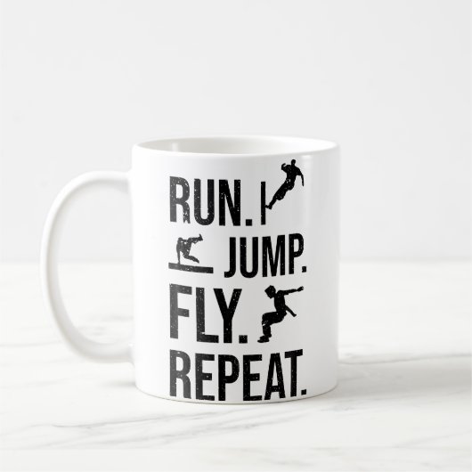 Mug Free Runner Cours Sauter Voler Répéter Parkour (Gauche)
