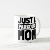 Mug Free Running - Coureur Traceur Juste une maman de (Devant droit)