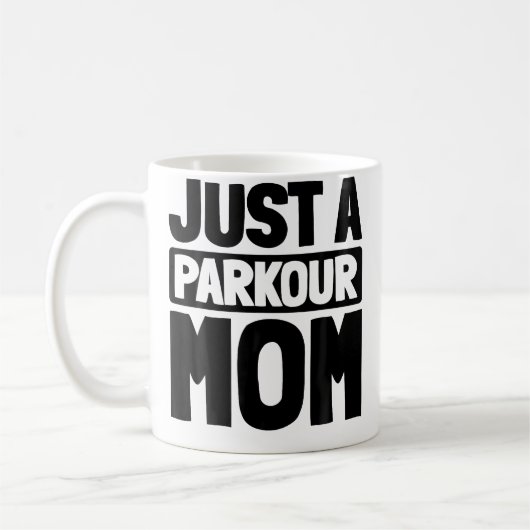 Mug Free Running - Coureur Traceur Juste une maman de (Gauche)