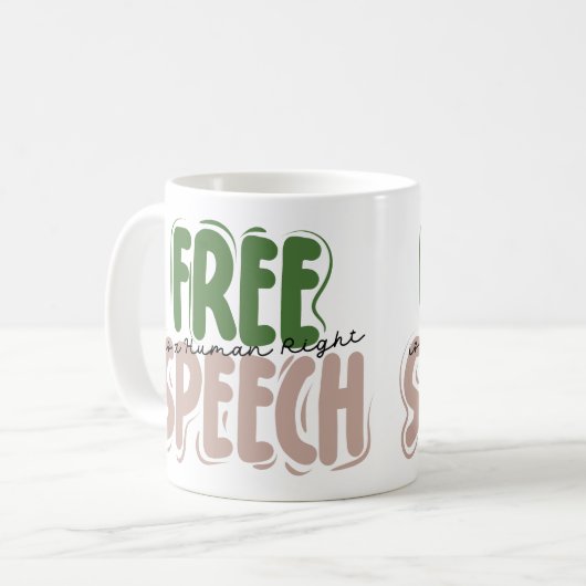 Mug Free Speech Is a Human Right (Devant gauche)