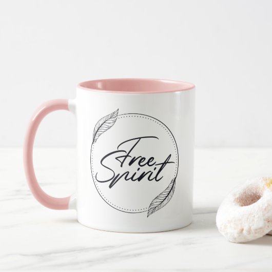 Mug Free Spirit Boho Style Yoga (Avec donut)