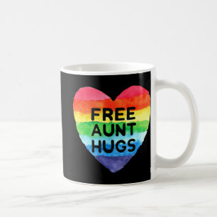 Mug Free Tante Hugs LGBT Flag Fierté Mois de sensibili