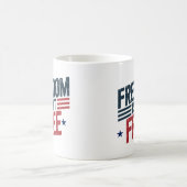 Mug Freedom Isn't Free- Patriotic Design Red and Blue (Centre)
