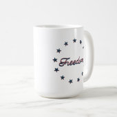 Mug Freedom Patriotic America 250 Stars Design (Devant droit)
