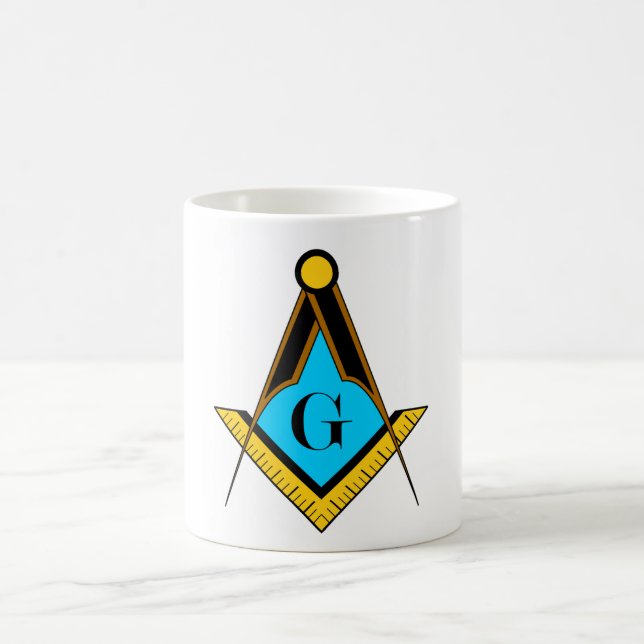 Mug Freemasonry Symbole Freemason carré boussole (Centre)