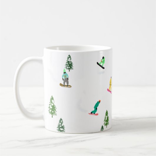 Mug Freeride Snowboard Snowboard Snowboard Snowboard (Gauche)